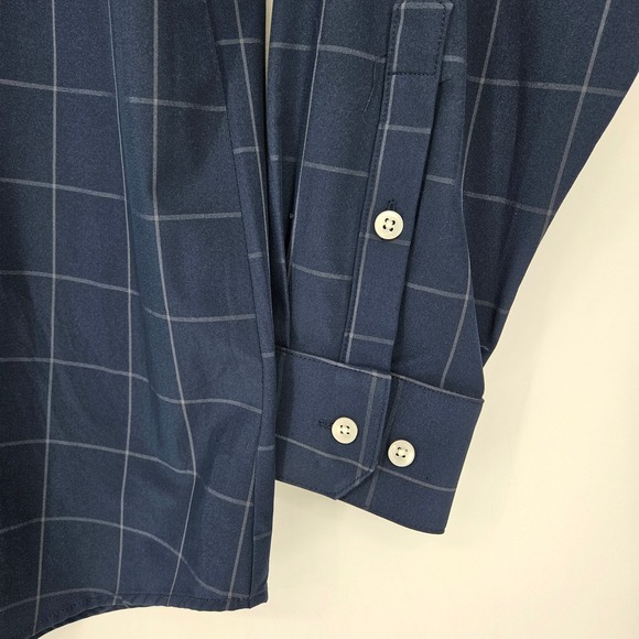 Mizzen Main Shirt Mens XL Leeward Standard Fit Button Up Check Casual Preppy - Picture 3 of 11